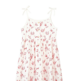 Vignette V1653B Marina Dress {Red Nautical Scene}