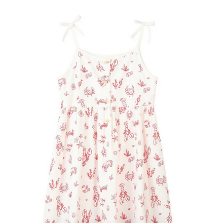 Vignette V1653B Marina Dress {Red Nautical Scene}