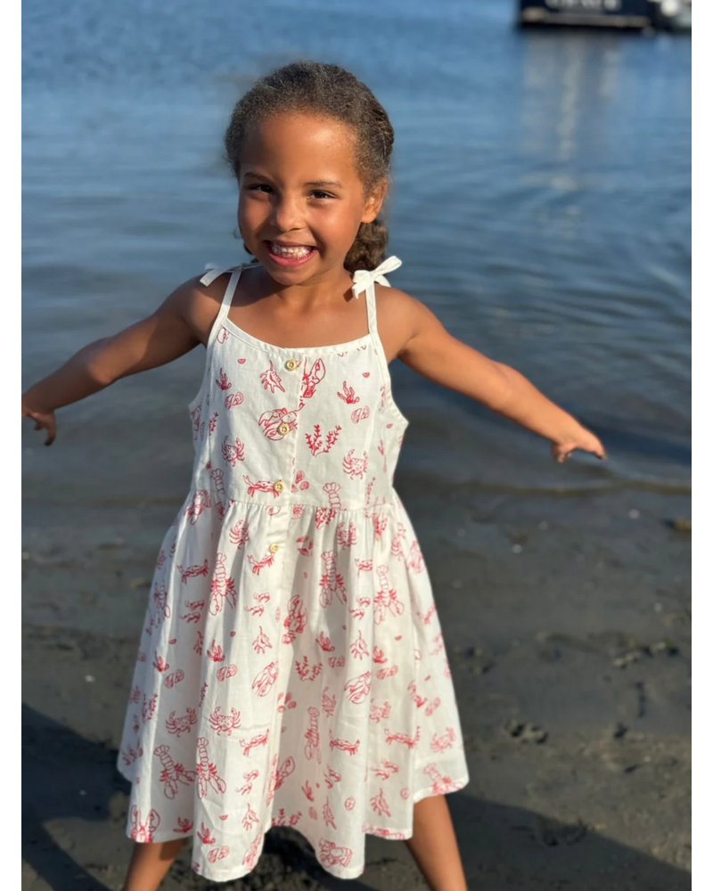 Vignette V1653B Marina Dress {Red Nautical Scene}