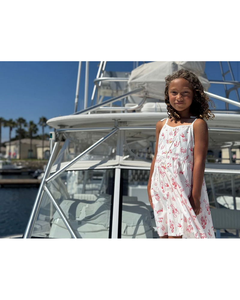 Vignette V1653B Marina Dress {Red Nautical Scene}