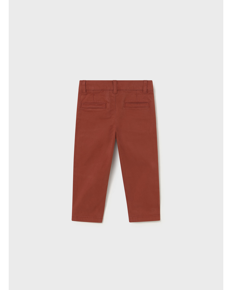 Mayoral Plaid Shirt/ Pant Set {Crm/Org/Rust}