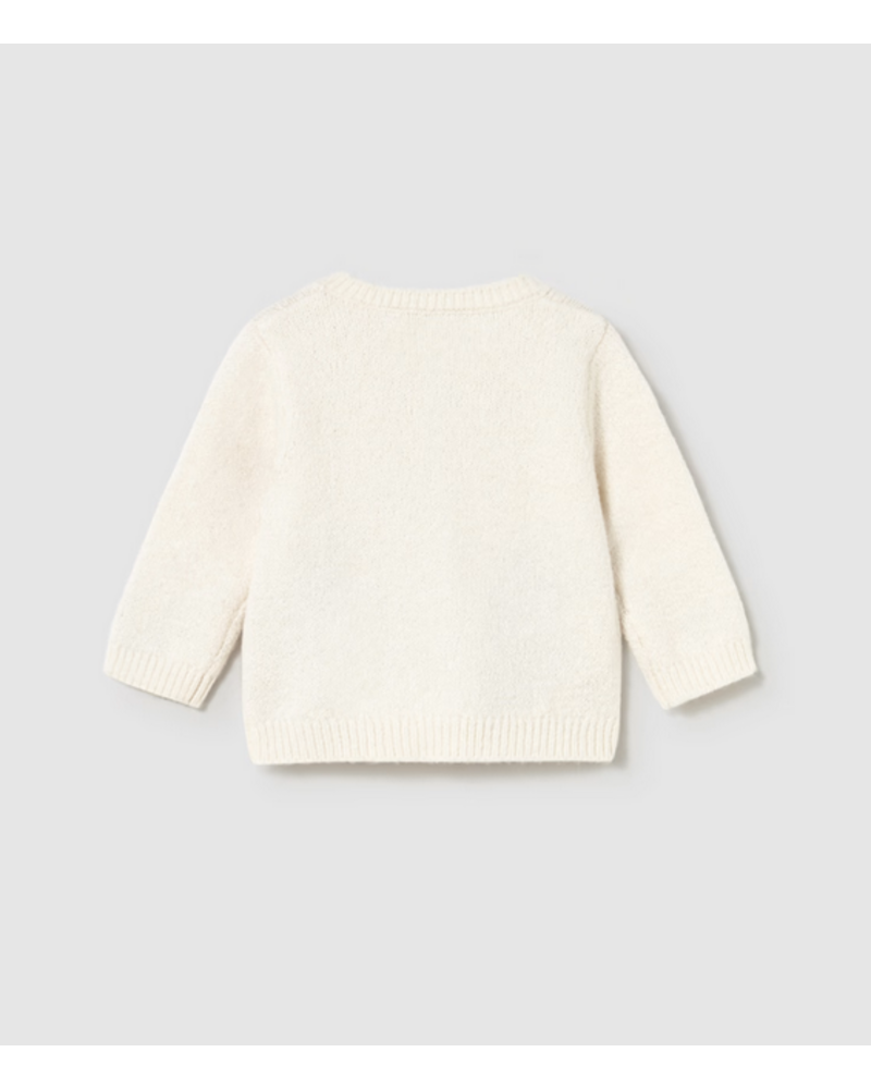 Mayoral Apple Knit Cardigan {Ivory} F25