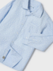Mayoral Floral Shirt w/ Twill Pants {Sky Blue/Wht}
