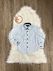 L/S Dress Shirt {Pale Blue Circles/Org}
