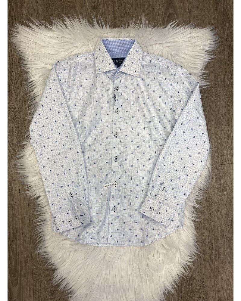 L/S Dress Shirt {Azurre Seed Print}
