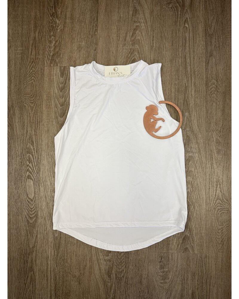 Belle Cher White High Low Tank {White}