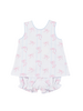 Cypress Row 257047F Bowtiful Cassidy Crossover Set {White/Pink/Lt. Blue}