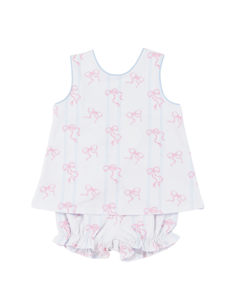Cypress Row 257047F Bowtiful Cassidy Crossover Set {White/Pink/Lt. Blue}