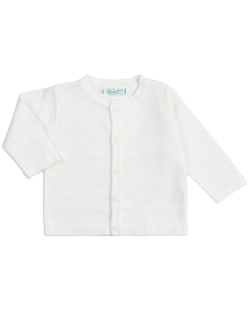 Feltman Brothers Classic Knit Cardigan White