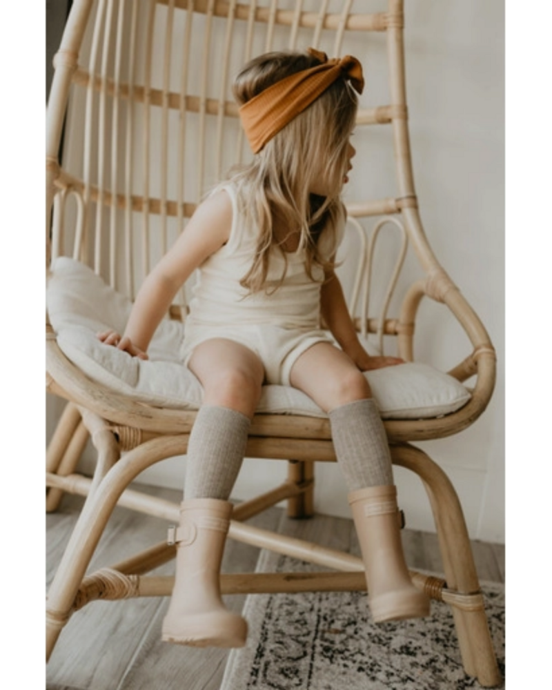 Forever French Baby Rain Boot {Tan}
