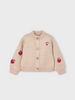 Mayoral 4309 Strawberry Cardigan {Taupe/Red} F25