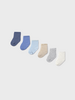 Mayoral Socks 6 Pack {Blue/Ivory/Gray}