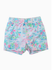 Rugged Butts Tropical Resort Swim Trunks {Wht/Turq/Lime/}