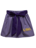 LSU Tigers Emb Tank/Skirt Set {Wht/Purp Gingham} F24