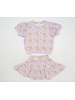 Ntrl CO. Pom-Pom Paws Swirl, Twirl & Whirl Skirt Set {Wht/Purp/Gld}