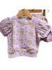 Ntrl CO. Pom-Pom Paws Swirl, Twirl & Whirl Skirt Set {Wht/Purp/Gld}