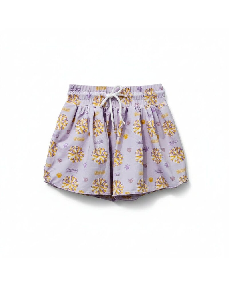 Ntrl CO. Geaux Tigers Butterfly Shorts {Lav/Gld}