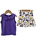 Ntrl CO. Geaux, Fight, Win Cheer Set {Wht/Purp/Gld}