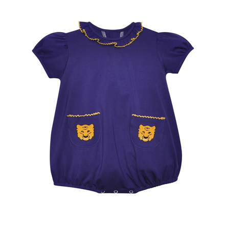 Southern Saturday Tiger Bubble {Purple/Gold}