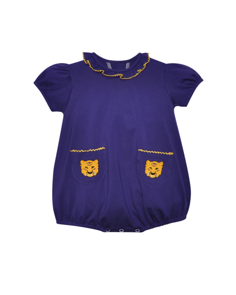 Southern Saturday Tiger Bubble {Purple/Gold}