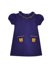 Southern Saturday Tiger Dress {Purple/Gold}