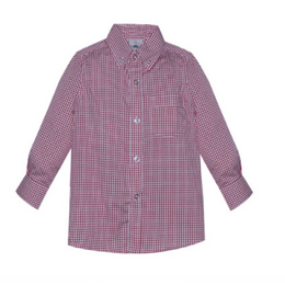 Remember Nguyen Square Arthur Button Down Shirt {Red}