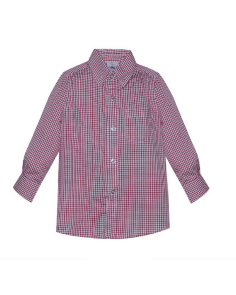 Remember Nguyen Square Arthur Button Down Shirt {Red}