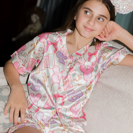 Blended Spirits Disney Magic Silky Pajamas Shorts Set {Multi}