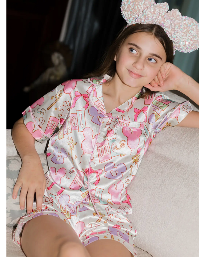 Blended Spirits Disney Magic Silky Pajamas Shorts Set {Multi}