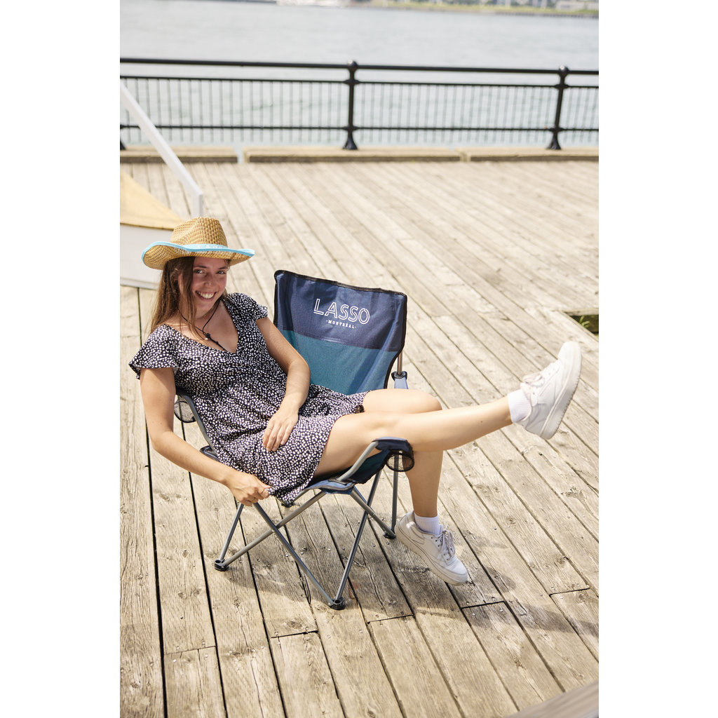 LASSO LASSO 2022 Navy Camping Chair