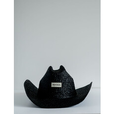 Unmuted Collective Lasso Montreal Black Straw Cowboy Hat