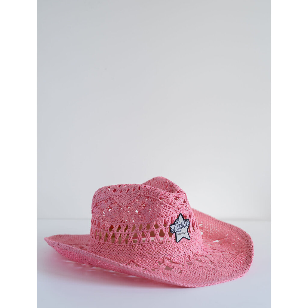 LASSO LASSO Montreal 2023 Pink Straw Cowboy Hat