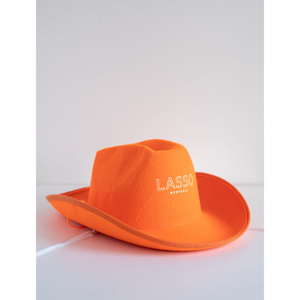 LASSO Chapeau de cowboy néon orange LASSO 2022