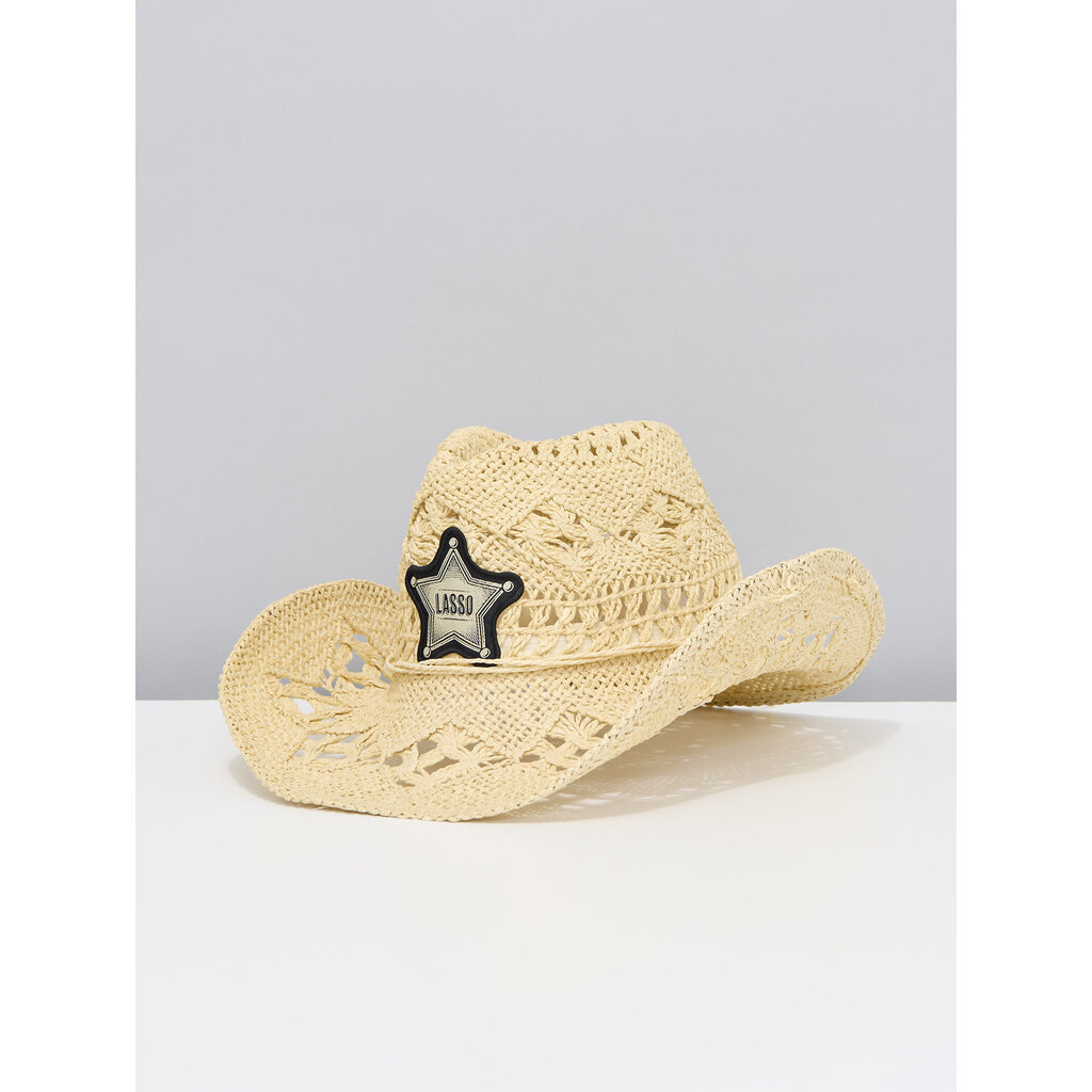 LASSO Chapeau de cowboy en paille LASSO