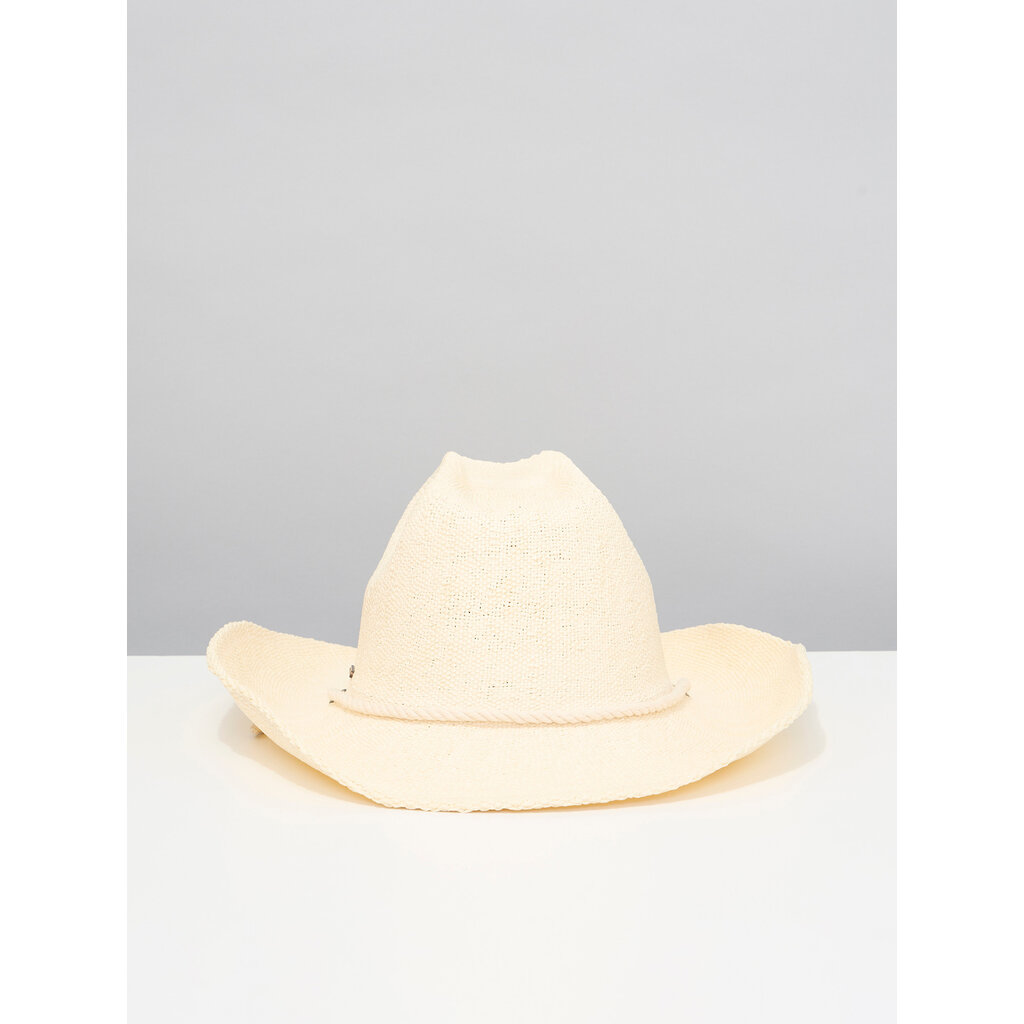 BRIXTON Chapeau de cowboy beige en paille Auston - LASSO Montréal x Brixton