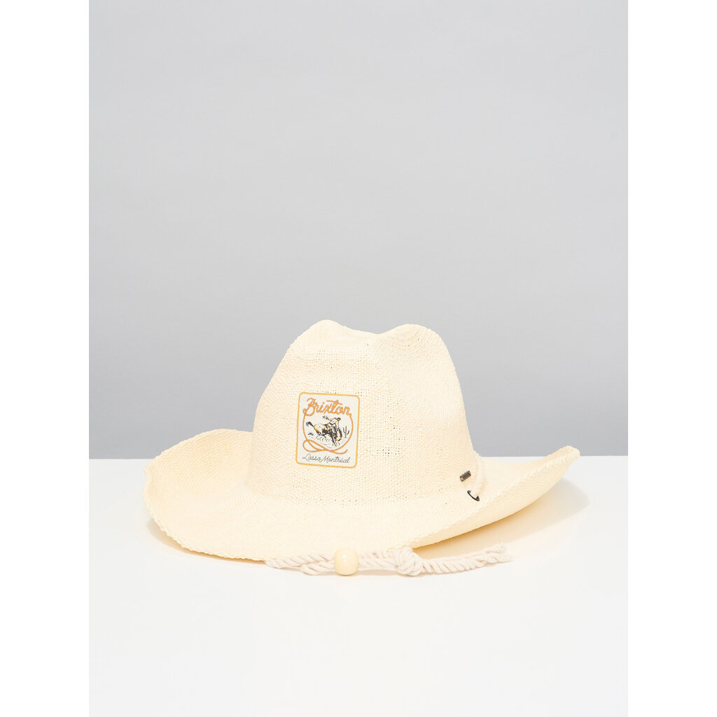 BRIXTON Chapeau de cowboy beige en paille Auston - LASSO Montréal x Brixton