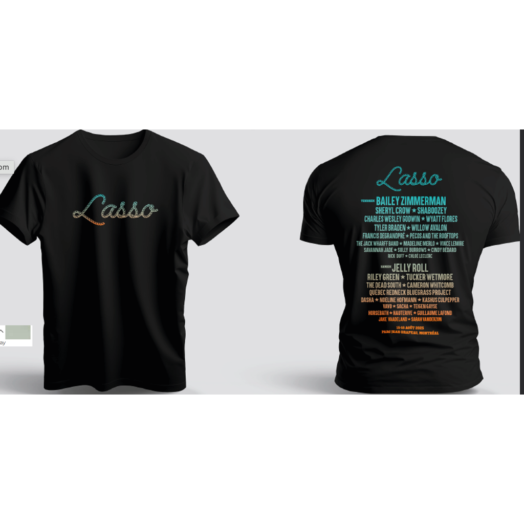 LASSO TULM0012 T-SHIRT LASSO 2025 LINEUP ROPE SCRIPT