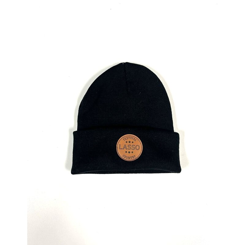 LASSO LASSO Montreal Patch Beanie - Black