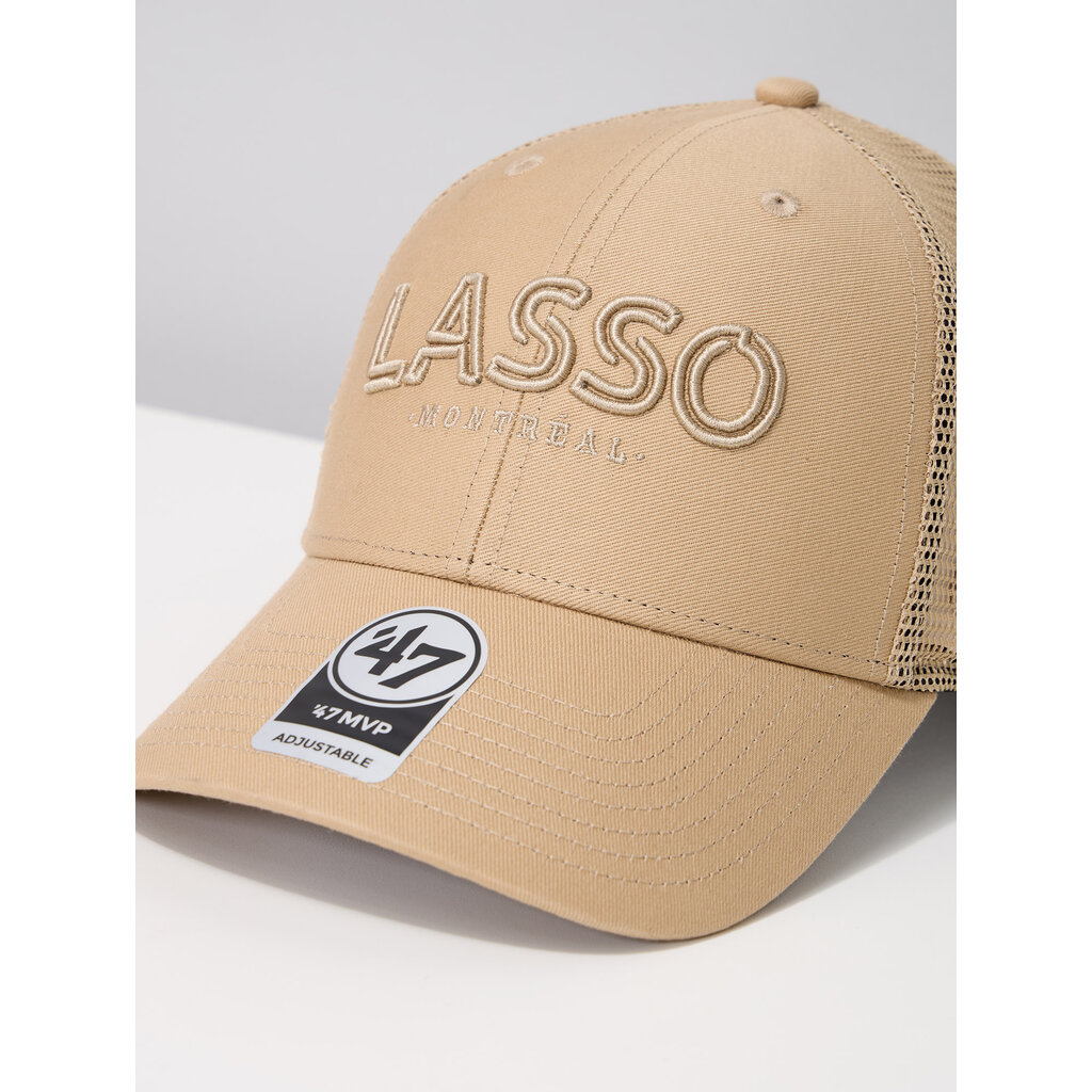 47 BRAND LASSO Montréal Beige Tonal Trucker Cap