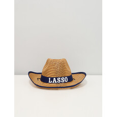 LASSO LASSO Montreal Straw Cowboy Hat - Blue