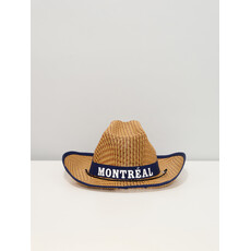 LASSO Chapeau de cowboy en paille LASSO Montréal - Bleu