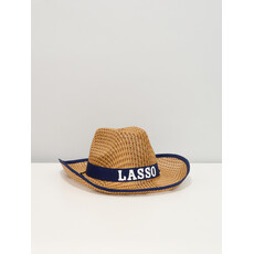 LASSO LASSO Montreal Straw Cowboy Hat - Blue