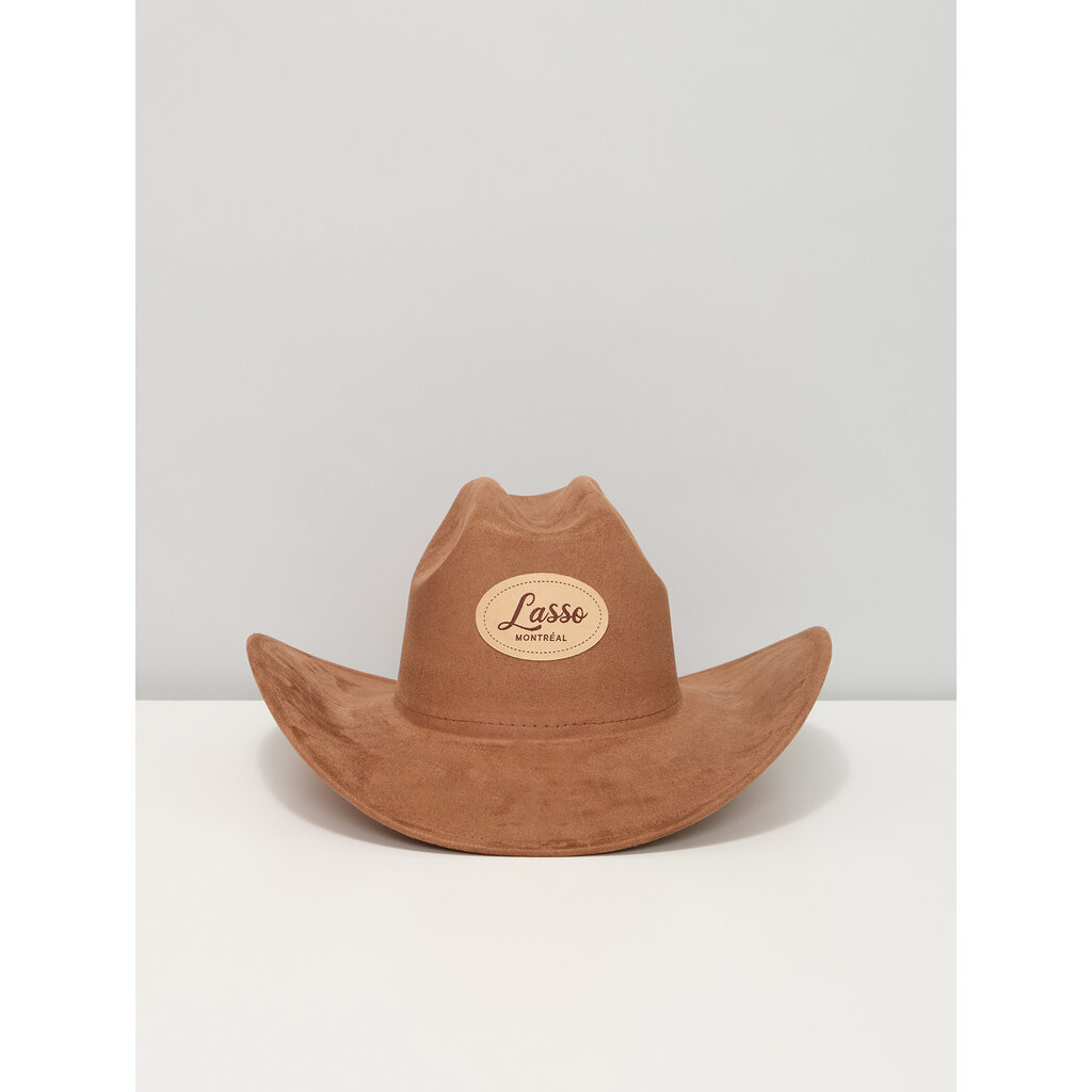 LASSO Chapeau de cowboy avec écusson Lasso Montréal - Brun