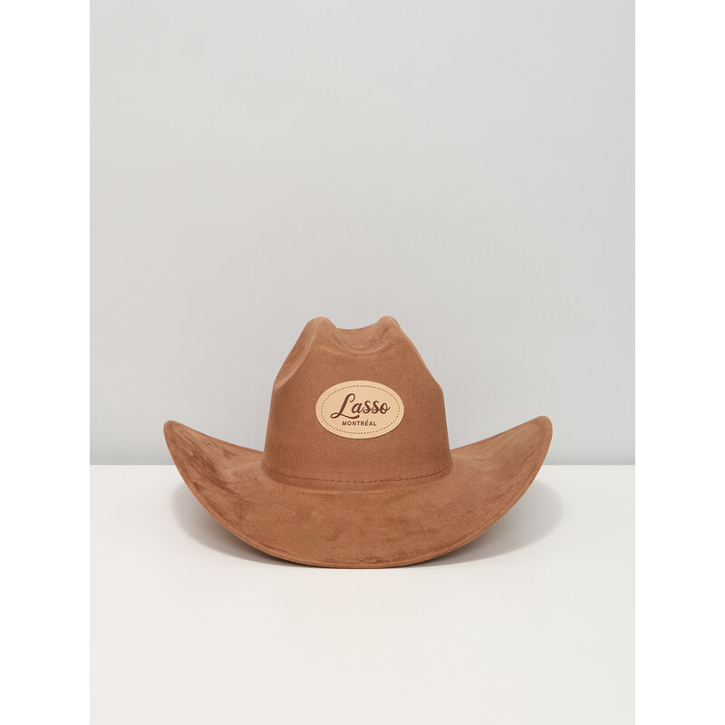 LASSO Lasso Montréal Patch Cowboy Hat - Brown