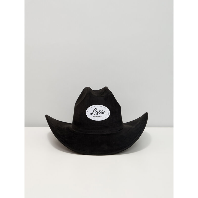 LASSO Chapeau de cowboy avec écusson Lasso Montréal - Noir