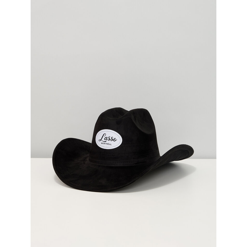 LASSO Lasso Montréal Patch Cowboy Hat - Black