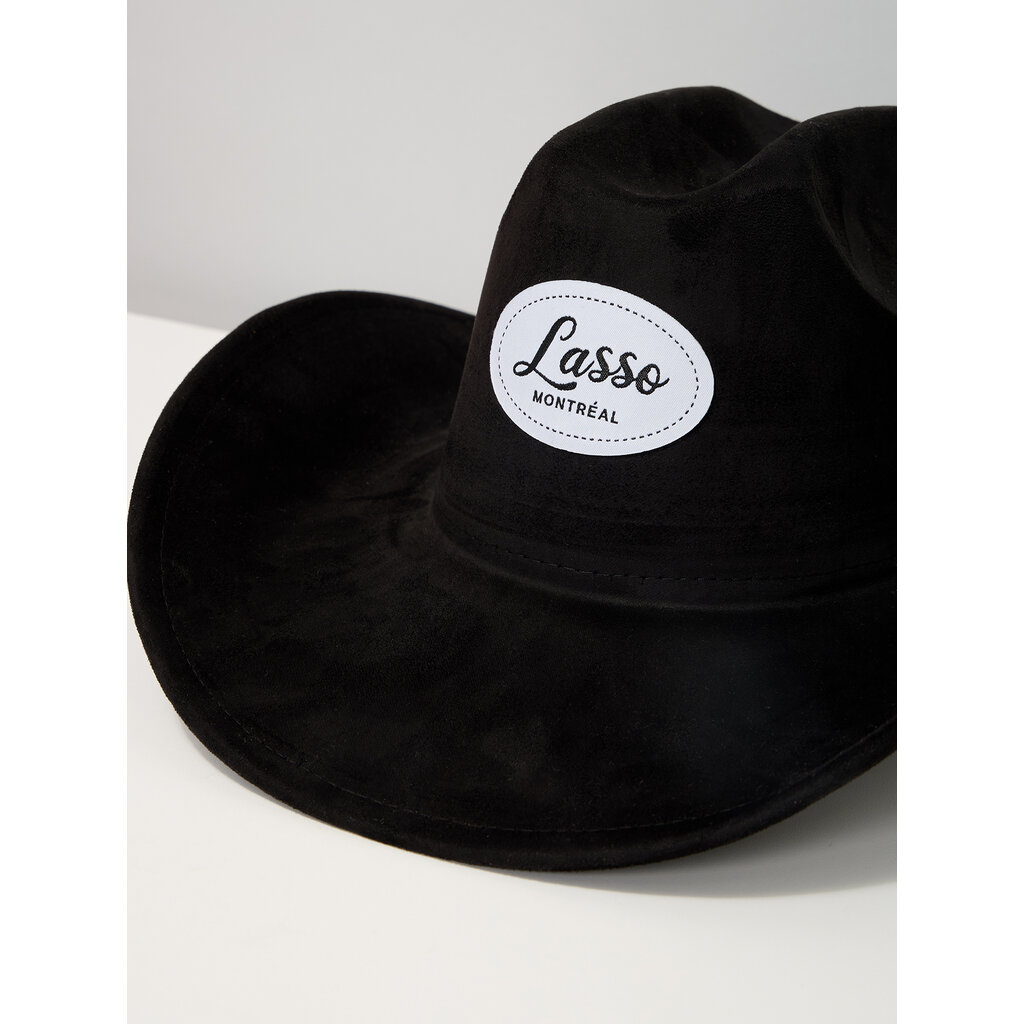 LASSO Lasso Montréal Patch Cowboy Hat - Black