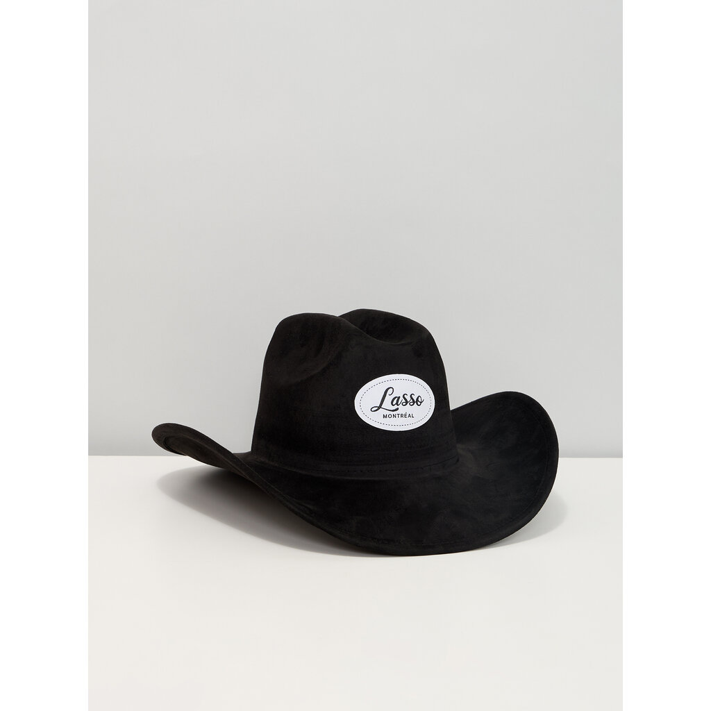 LASSO Lasso Montréal Patch Cowboy Hat - Black