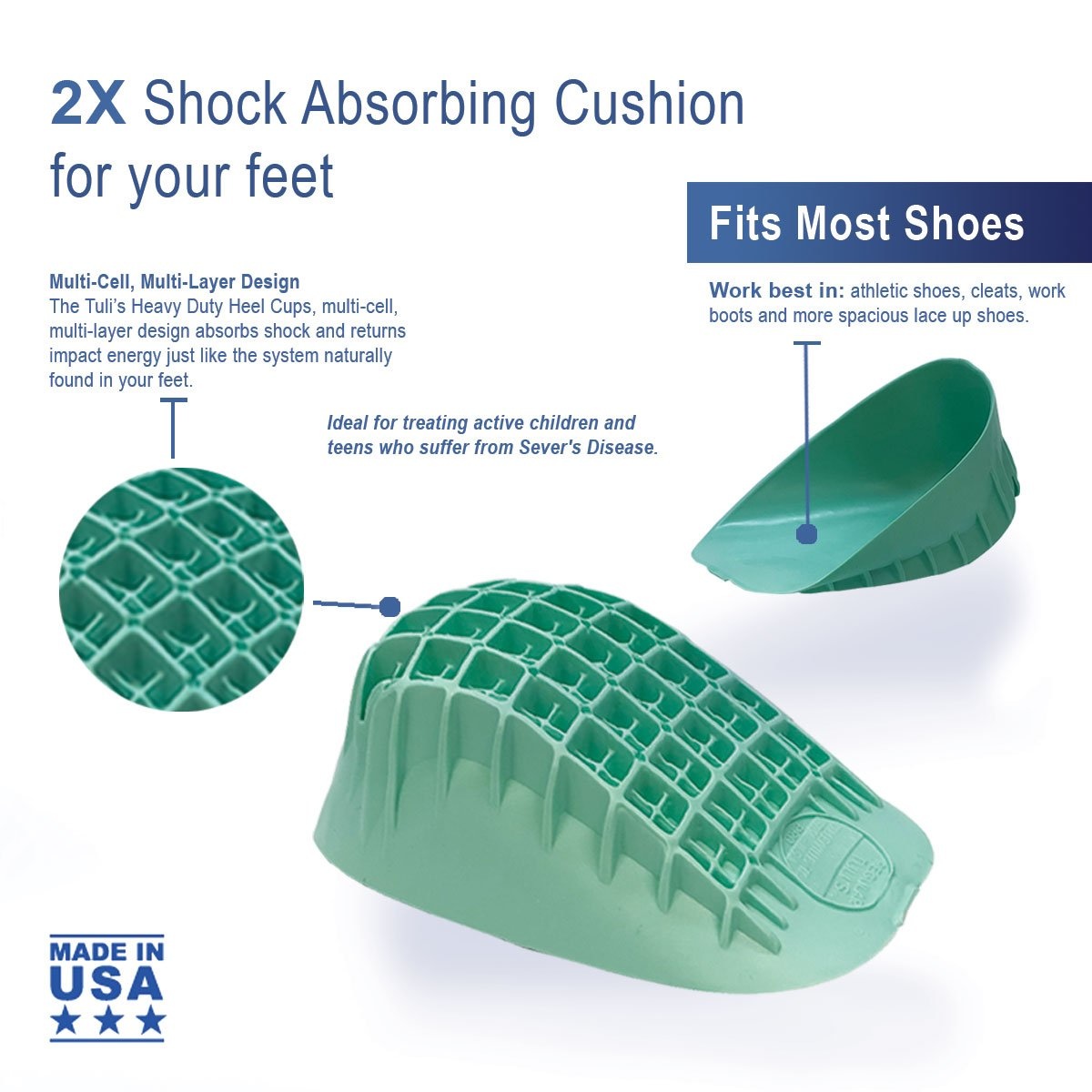 Tuli's Heavy Duty Heel Cup Running Lab