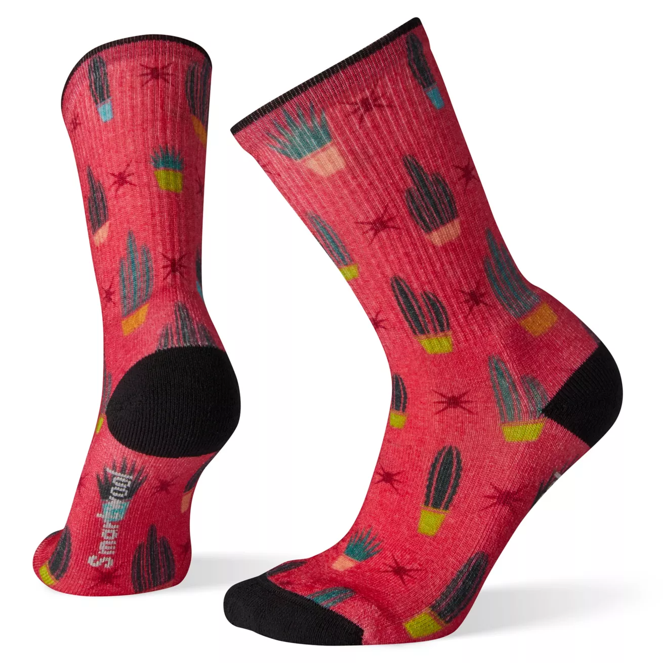Smartwool Womens Hike Light Mountain Print Crew Socks